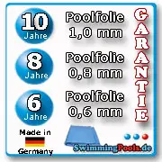Garantie Poolfolie 525 x 320 x 150