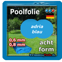 Poolfolie achtform