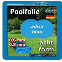 Pool Ersatzfolie achtform