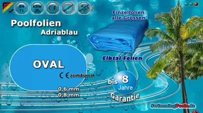 Poolfolie oval