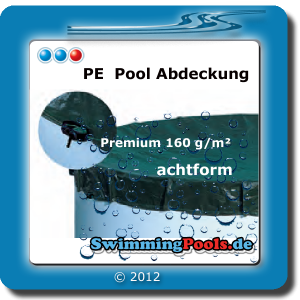 Pool achtform Komplettset Sandfarbe
