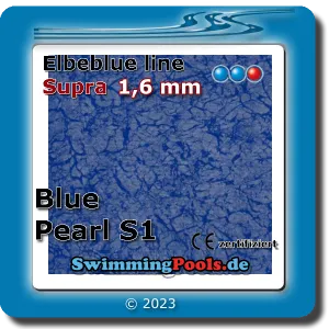 Poolfolie Elbe Blue Pearl