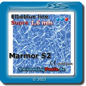 Elbe Poolfolie marmor