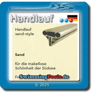 Handlauf Pool 8,00 x 4,16 oval