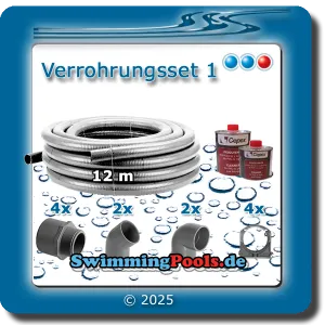 Pool Verrohrung Set 1