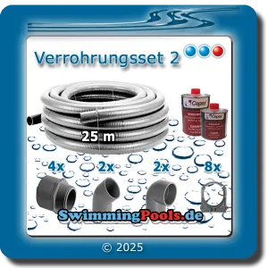 Pool Verrohrung Set 2