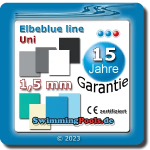 Poolfolie 1,5 mm Elbe Blueline