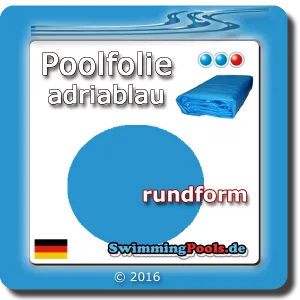 Poolfolie Blau Ersatzfolie für Rundbecken