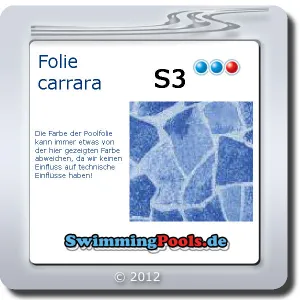 Poolfolie Sonderfarben 2 oval 0,8 mm