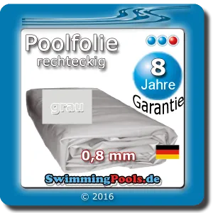 Poolfolie Sand 0,8 mm rechteckig