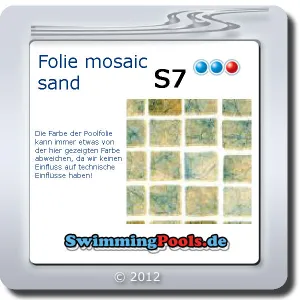 Poolfolie Sonderfarben 2 oval 0,8 mm