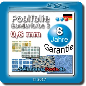 Poolfolien oval Farben 2