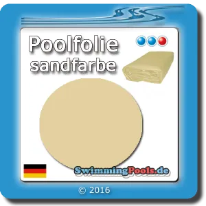 Pool Ersatzfolie Sand rund