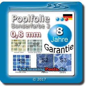 Schwimmbadfolie Mosaik