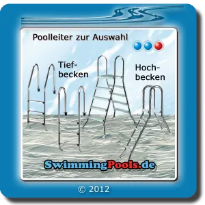 Poolleiter Edelstahl zum Set