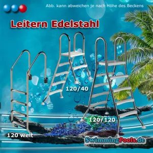 Auswählbare Poolleitern aus Edelstahl