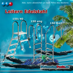 Auswählbare Poolleitern aus Edelstahl