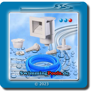 Pool achtform Komplettset Sandfarbe