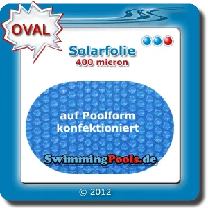 Solarfolie für Komplettset oval Grau