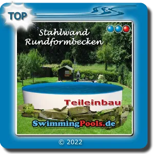 Stahlwandpool 3,5 m x 1,5 m zum Teil ( mind. 50 cm ) oder Kompletteinbau geeignet