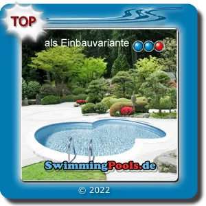 Einzelbecken Stahlwand Pool achtform