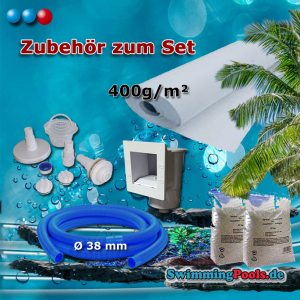 Sonstiges Zubehör wie Skimmer, Vlies und Filtersand