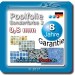 Poolfolie Sonderfarben 2 rund 0,8 mm