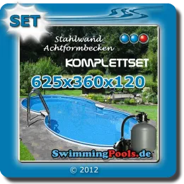 Lieferumfang Stahlwandpool Set Lieferumfang Pool Komplettset 625 x 360 x 120 cm