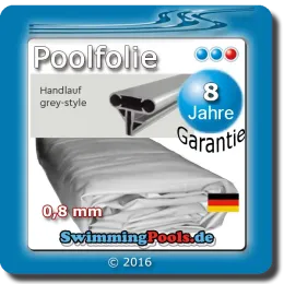 Auswahl Stärke der Poolfolie für das Komplettset Stahlwand Pool rund