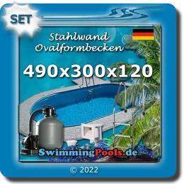 Lieferumfang Stahlwandpool Set Lieferumfang Pool Komplettset 490 x 300 x 120 cm