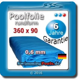 Pool Ersatzfolie rund Ø 360 cm x...