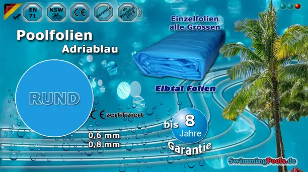 Poolfolie rund