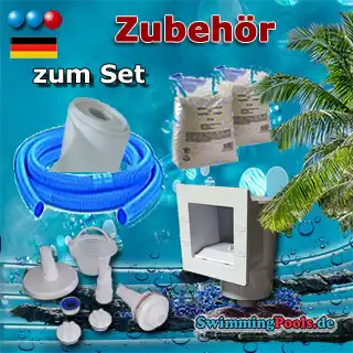 Zubehör für Stahlwandbecken Set 550 x 120