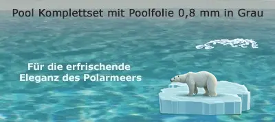 Pool achtform Komplettset zum konfigurieren
