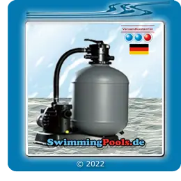 Filteranlage Aquatechnix für Stahlwandpool Komplettset rund 90 Tief