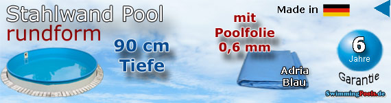 Stahlwand Pool 90 tief Stahlwand Pool 90 tief